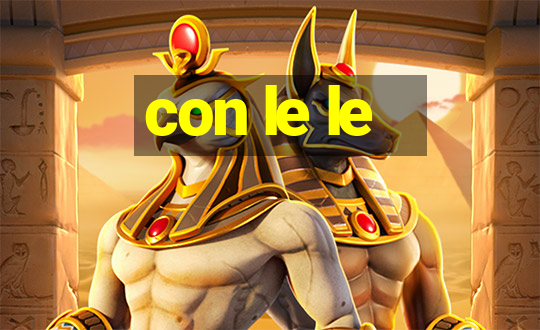 con le le