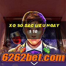 xo so bac lieu ngay 1 10