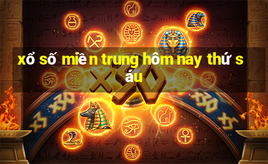 xổ số miền trung hôm nay thứ sáu