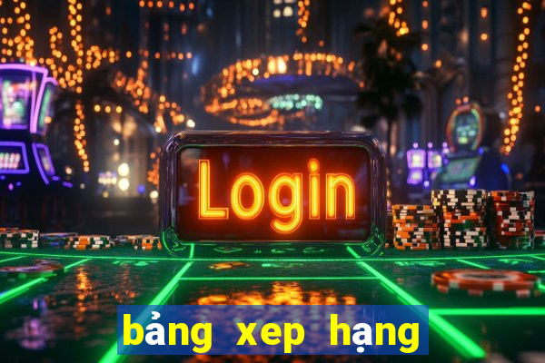 bảng xep hạng bóng đá