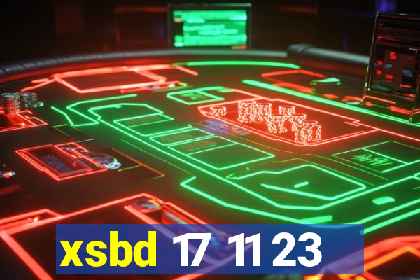 xsbd 17 11 23