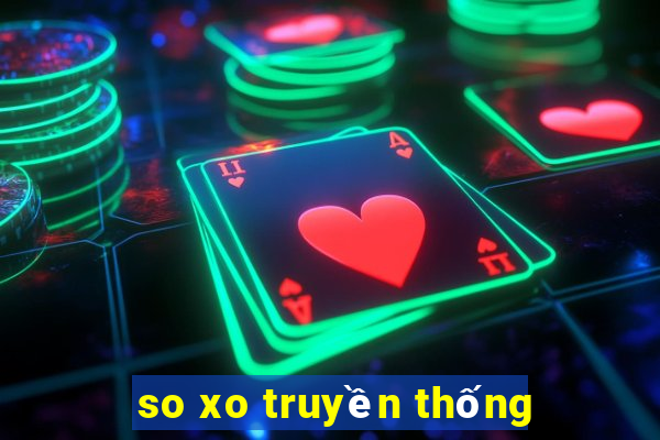 so xo truyền thống