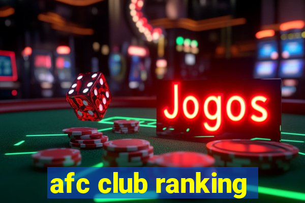 afc club ranking