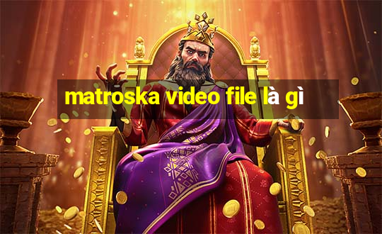 matroska video file là gì