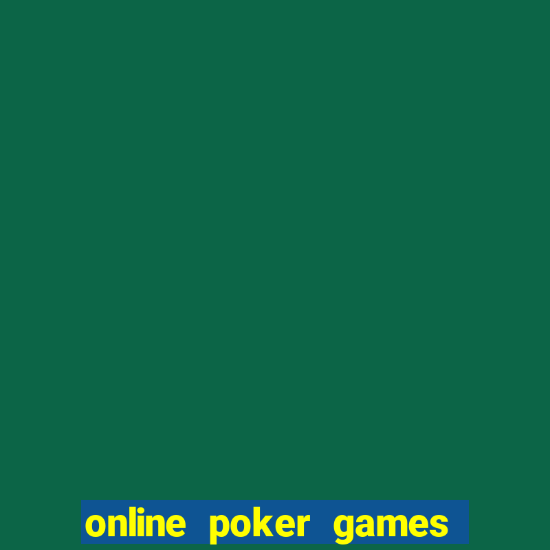 online poker games on pc