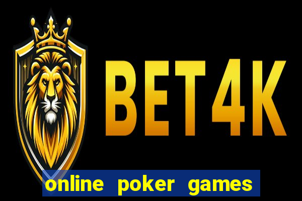 online poker games on pc