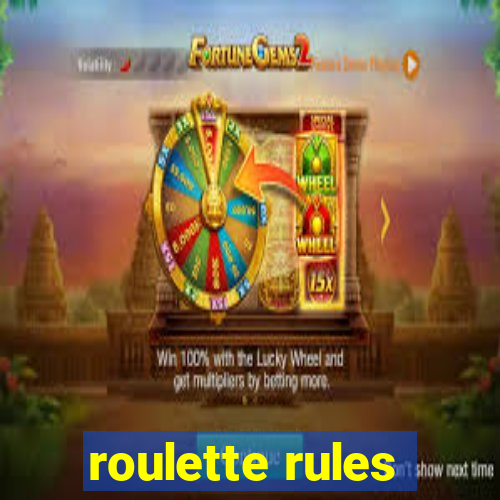 roulette rules