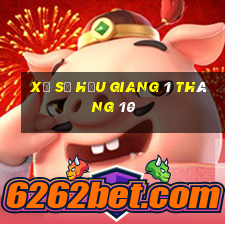 xổ số hậu giang 1 tháng 10