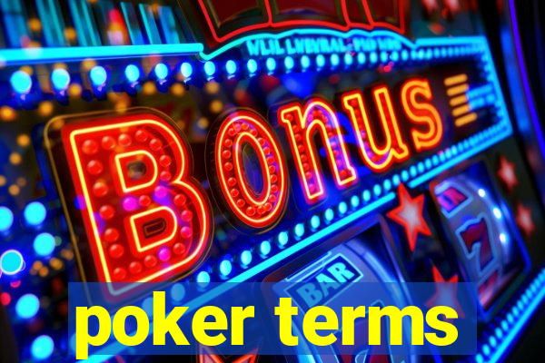 poker terms