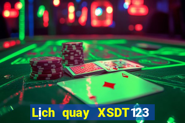 Lịch quay XSDT123 ngày thứ năm