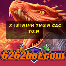 xổ số ninh thuận các tuần