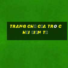 Trang chủ của trò chơi điện tử