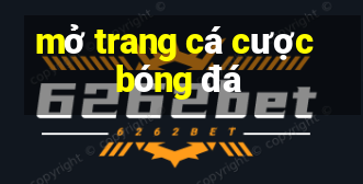 mở trang cá cược bóng đá