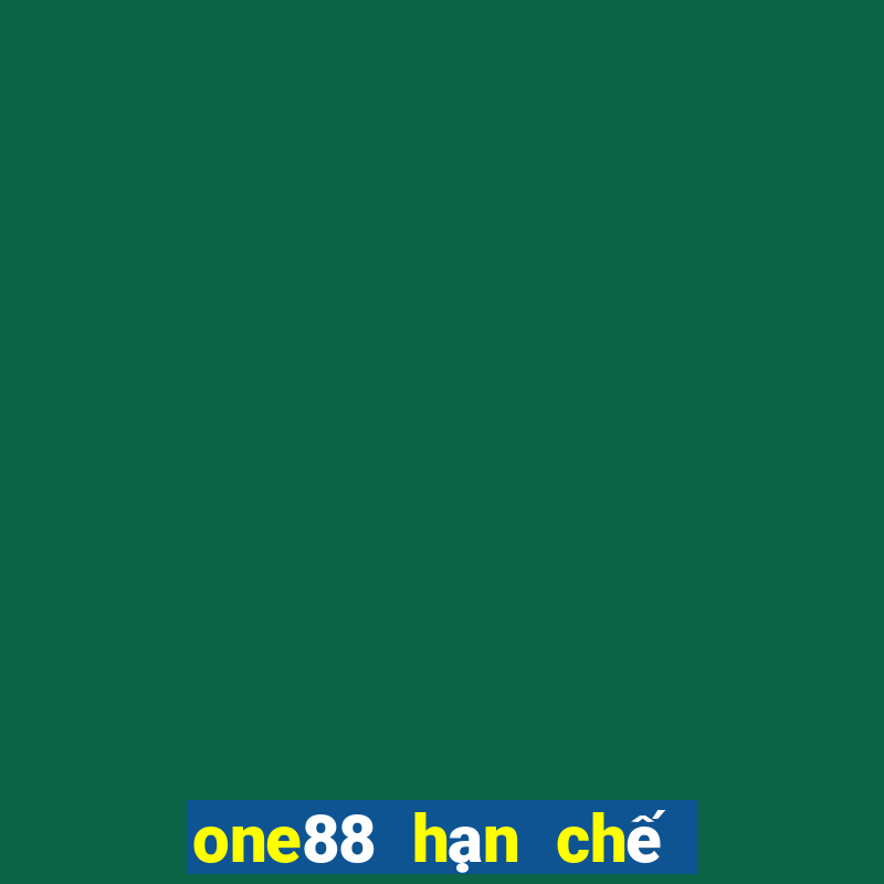 one88 hạn chế màu đỏ