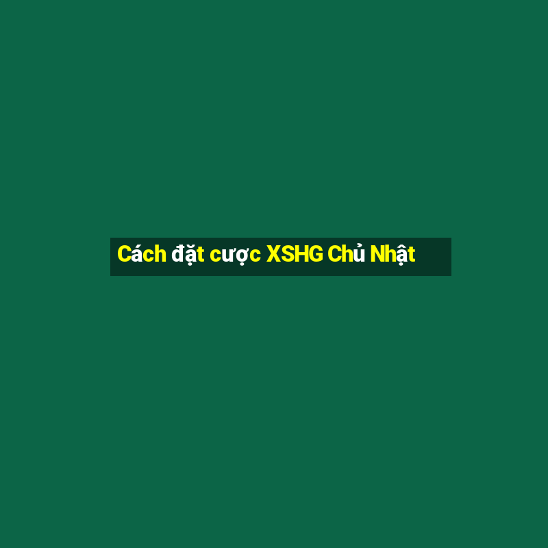 Cách đặt cược XSHG Chủ Nhật