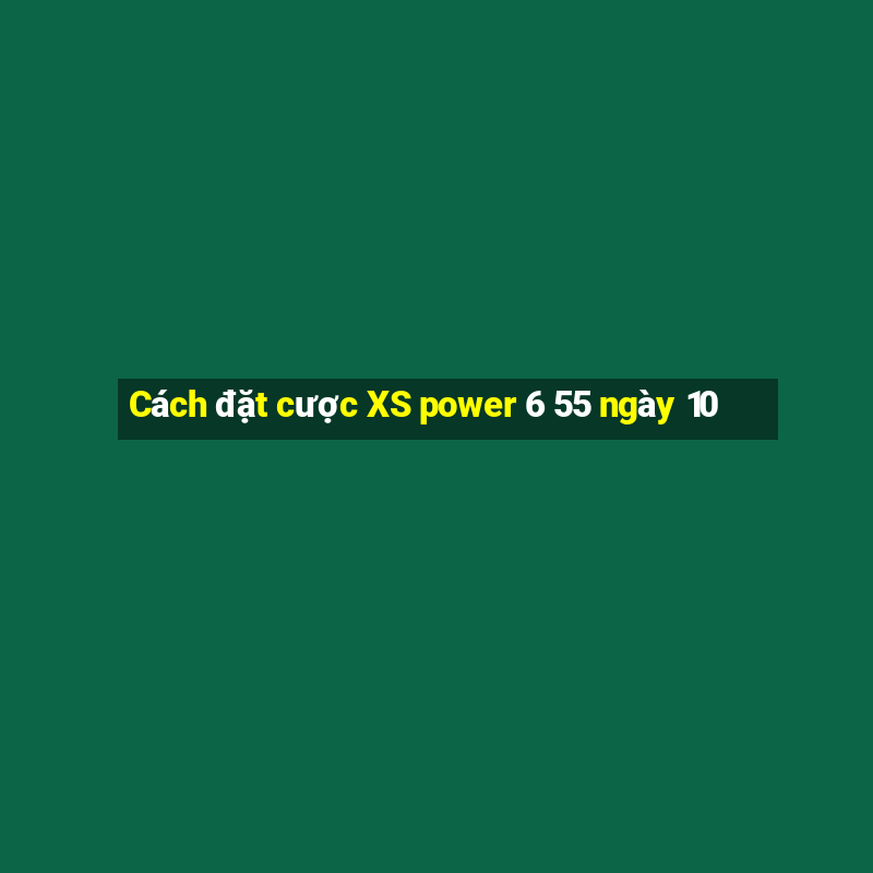 Cách đặt cược XS power 6 55 ngày 10