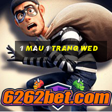 1 màu 1 trang wed