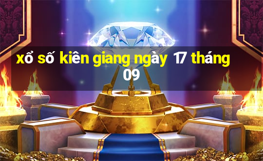 xổ số kiên giang ngày 17 tháng 09