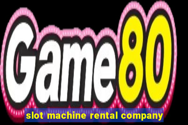 slot machine rental company