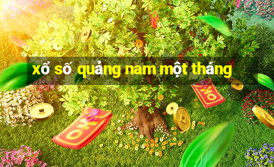 xổ số quảng nam một tháng