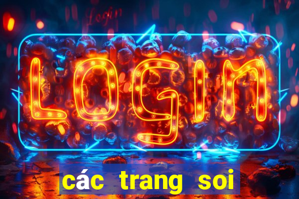 các trang soi cầu chuẩn