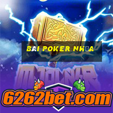 bài poker nhựa