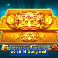 xổ số 16 trang wed