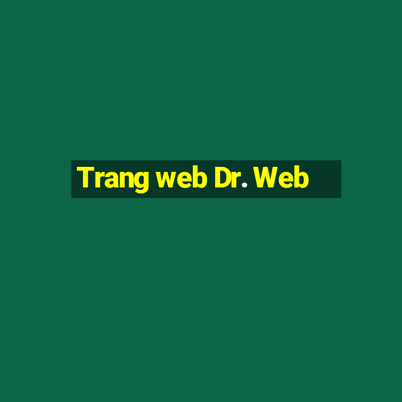 Trang web Dr. Web