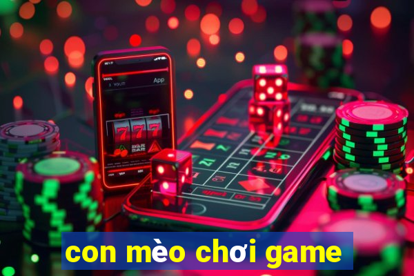 con mèo chơi game