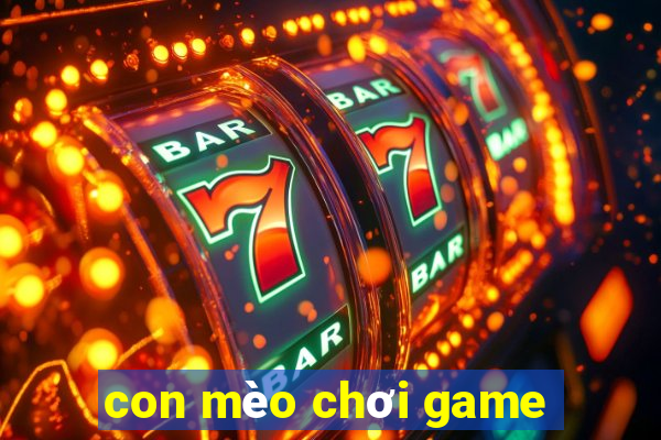 con mèo chơi game