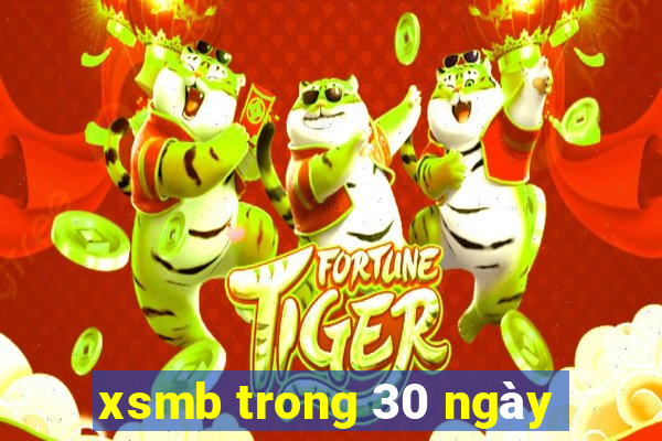 xsmb trong 30 ngày