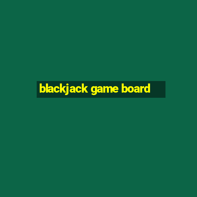 blackjack game board