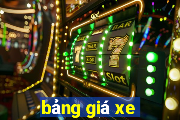 bảng giá xe