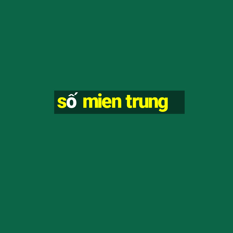 số mien trung