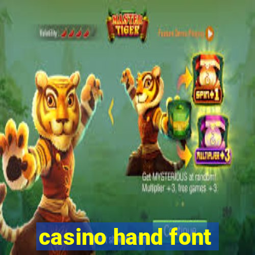 casino hand font