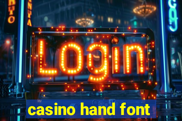 casino hand font