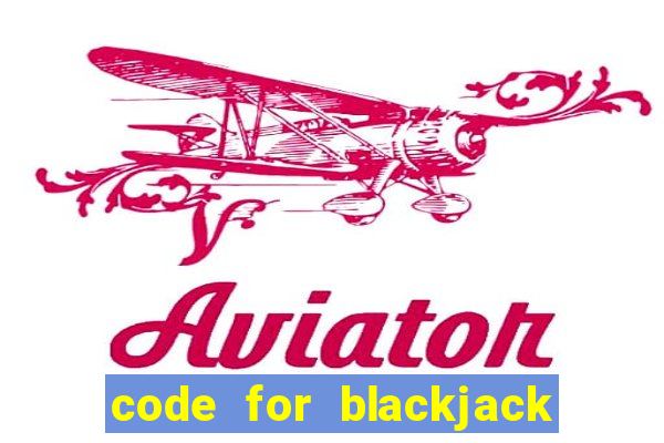 code for blackjack in python