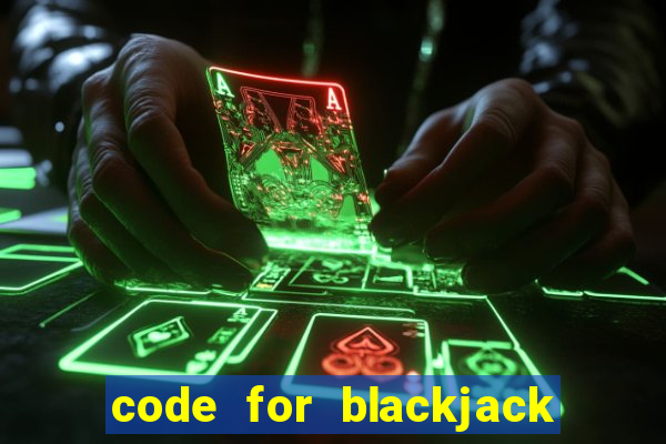 code for blackjack in python