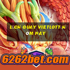 lịch quay vietlott hôm nay