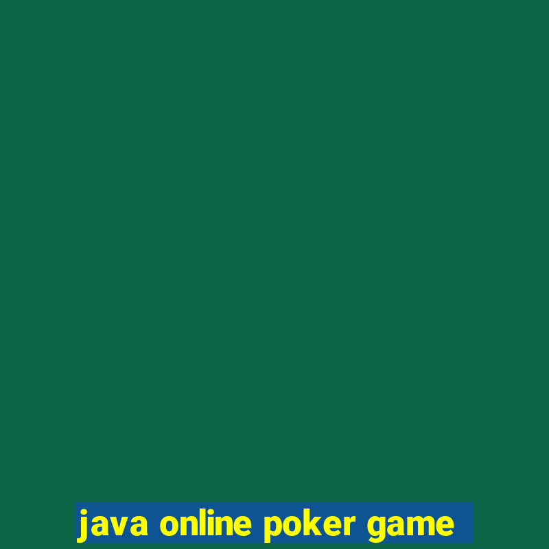 java online poker game