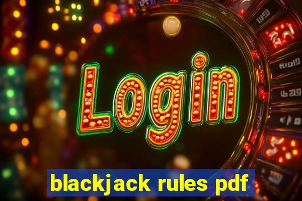 blackjack rules pdf