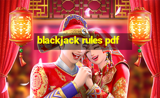 blackjack rules pdf