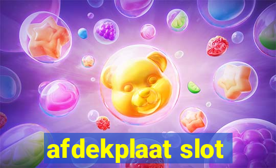 afdekplaat slot