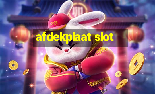 afdekplaat slot