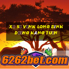 xổ số vĩnh long bình dương hàng tuần