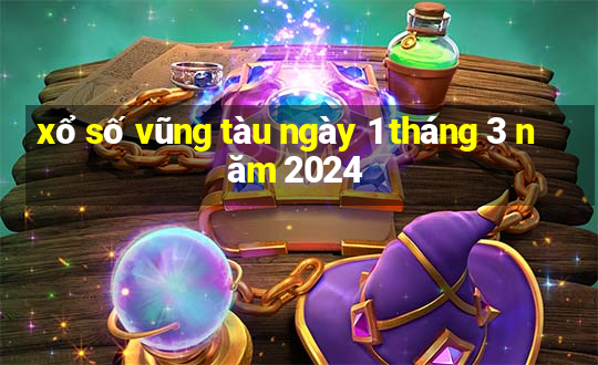 xổ số vũng tàu ngày 1 tháng 3 năm 2024