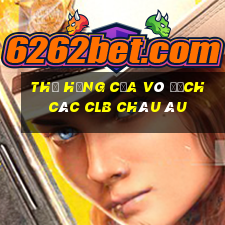 thứ hạng của vô địch các clb châu âu