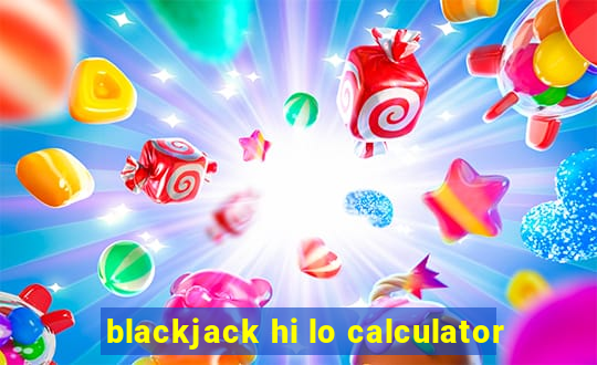 blackjack hi lo calculator