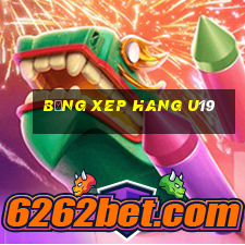 bảng xep hang u19