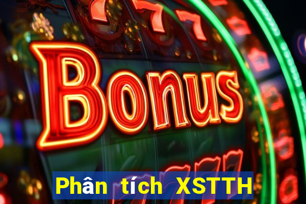 Phân tích XSTTH Thứ 4